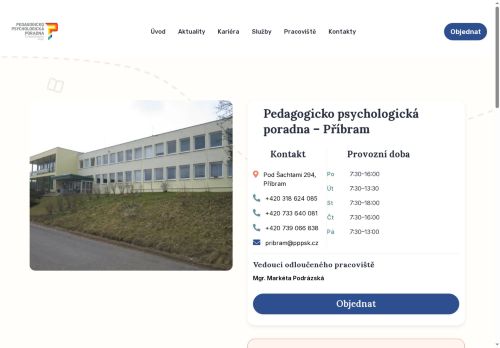 Zobrazit webové stránky Pedagogicko-psychologická poradna Středočeského kraje - Příbram