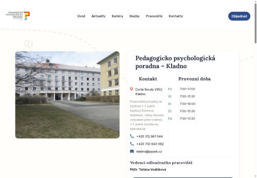 Zobrazit webové stránky Pedagogicko-psychologická poradna Středočeského kraje - Kladno