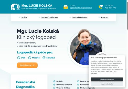 Zobrazit webové stránky Ordinace klinické logopedie - Mgr. Lucie Kolská