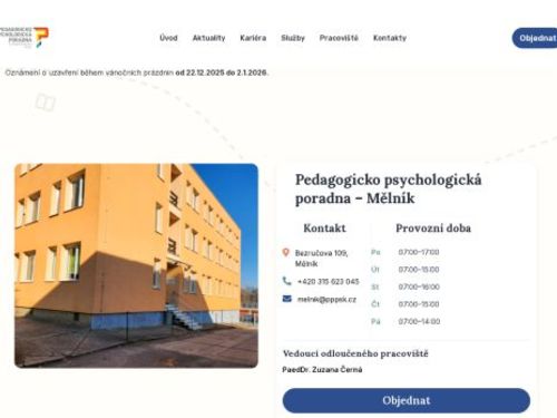 Pedagogicko-psychologická poradna Středočeského kraje - Mělník