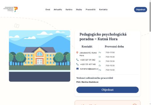 Zobrazit webové stránky Pedagogicko-psychologická poradna Středočeského kraje - Kutná Hora