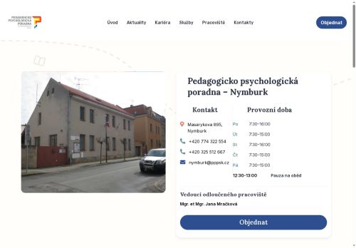Zobrazit webové stránky Pedagogicko-psychologická poradna Středočeského kraje - Nymburk
