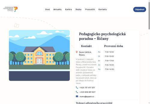 Zobrazit webové stránky Pedagogicko-psychologická poradna Středočeského kraje - Říčany