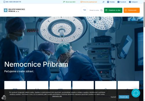 Zobrazit webové stránky Oblastní nemocnice Příbram