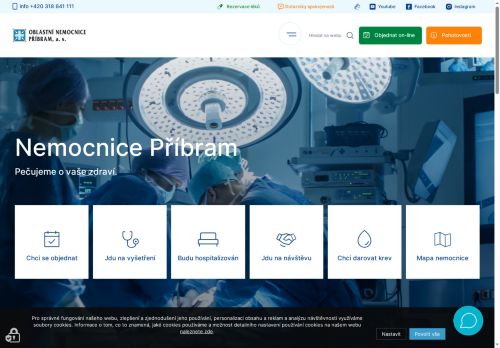Zobrazit webové stránky Oblastní nemocnice Příbram
