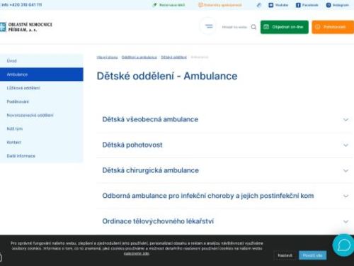 Odborná ambulance pro infekční choroby a jejich postinfekční komplikace - Oblastní nemocnice Příbram