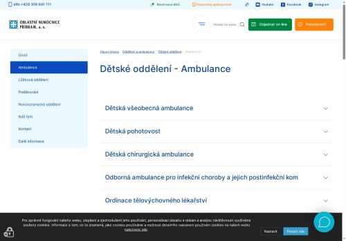 Zobrazit webové stránky Praktický lékař pro děti a dorost - Oblastní nemocnice Příbram - MUDr. Tereza Heřmánková, MUDr. Jan Ptáček