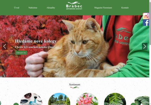 Zahradnické centrum Brabec, s.r.o. nabízí práci na pozici Prodavač/ka v obci Modřice