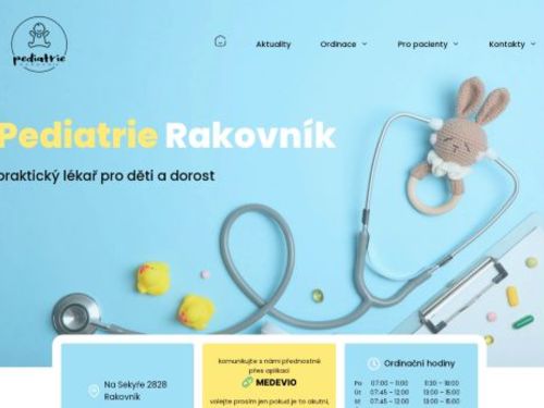 Praktický lékař pro děti a dorost Pediatrie Rakovník s.r.o. - MUDr. Jitka Mikšovicová, MUDr. Tereza Hejdová, MUDr. Zuzana Gregorová