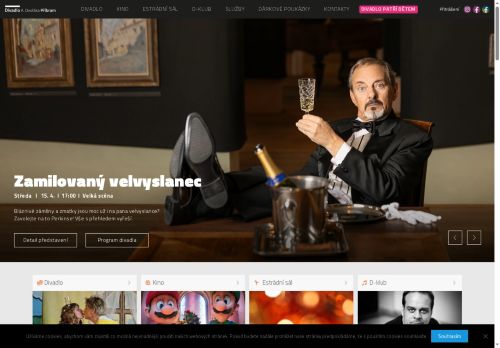 Zobrazit webové stránky Kino a Divadlo A. Dvořáka Příbram