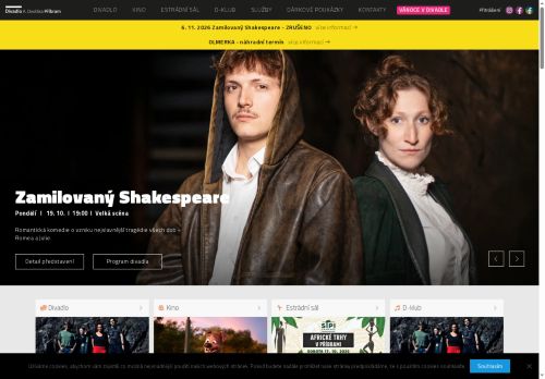 Zobrazit webové stránky Kino a Divadlo A. Dvořáka Příbram