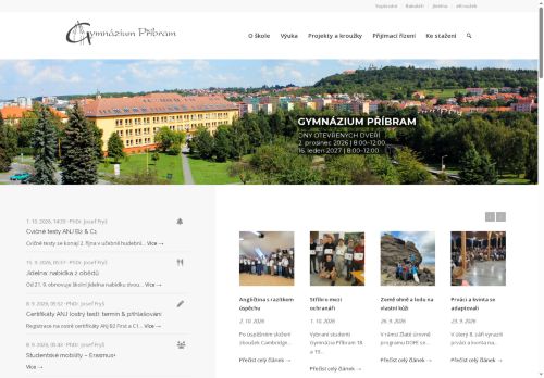 Zobrazit webové stránky Gymnázium Příbram