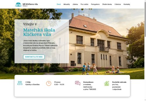 Zobrazit webové stránky Mateřská škola Kličkova vila