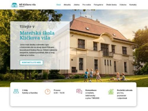 Mateřská škola Kličkova vila