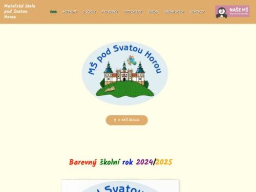 Mateřská škola pod Svatou Horou