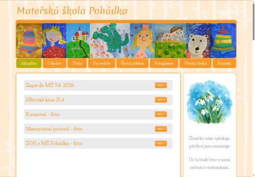 Zobrazit webové stránky Mateřská škola Pohádka