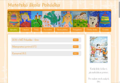 Zobrazit webové stránky Mateřská škola Pohádka