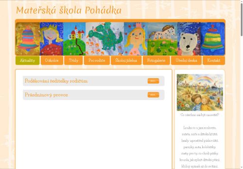 Zobrazit webové stránky Mateřská škola Pohádka
