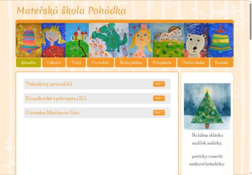 Zobrazit webové stránky Mateřská škola Pohádka