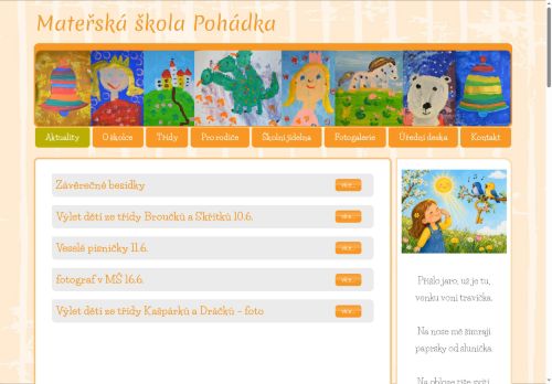 Zobrazit webové stránky Mateřská škola Pohádka