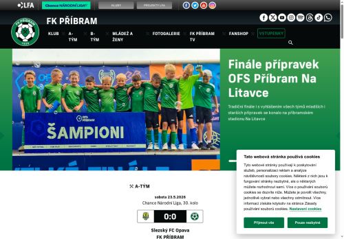 Zobrazit webové stránky FK Příbram