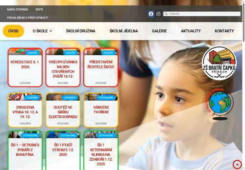 Zobrazit webové stránky Základní škola, Příbram VII