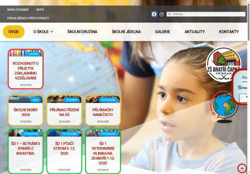 Zobrazit webové stránky Základní škola, Příbram VII