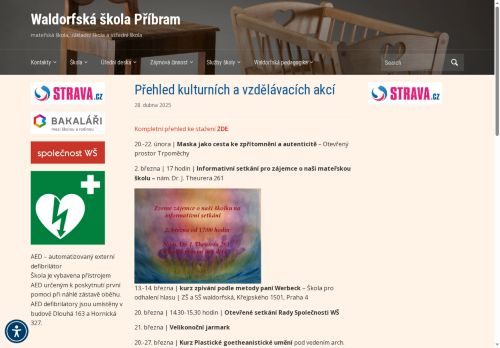 Zobrazit webové stránky Waldorfská škola Příbram - mateřská škola, základní škola a střední škola