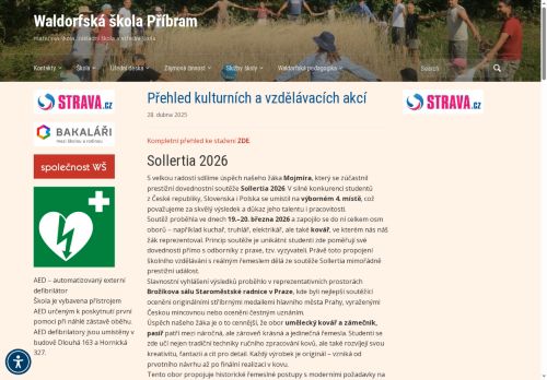 Zobrazit webové stránky Waldorfská škola Příbram - mateřská škola, základní škola a střední škola