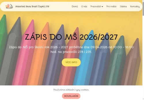 Zobrazit webové stránky Mateřská škola, Příbram VII