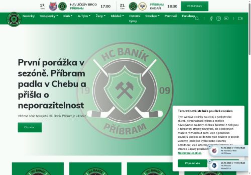 Zobrazit webové stránky HC Příbram