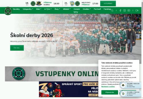 Zobrazit webové stránky HC Příbram