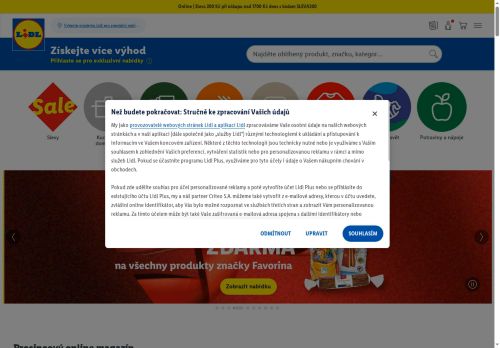 Zobrazit webové stránky Lidl Rosice