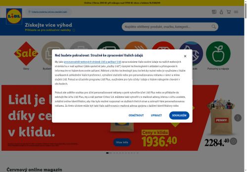 Zobrazit webové stránky Lidl