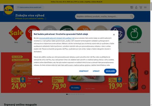 Zobrazit webové stránky Lidl Rosice