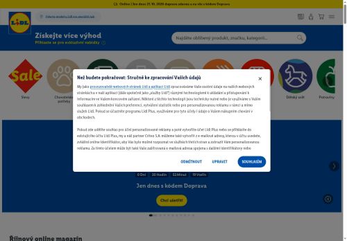 Zobrazit webové stránky Lidl Rosice