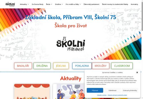 Zobrazit webové stránky Základní škola, Příbram VIII