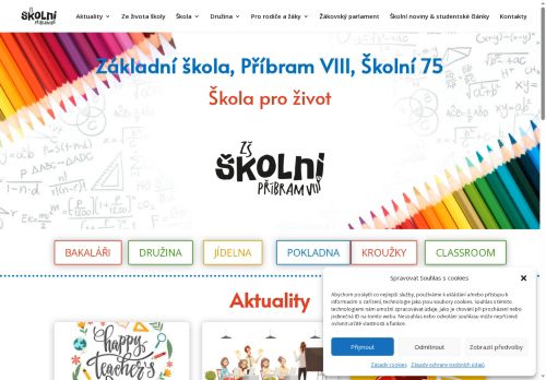 Zobrazit webové stránky Základní škola, Příbram VIII