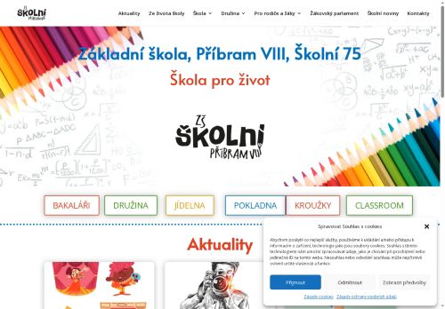 Zobrazit webové stránky Základní škola, Příbram VIII