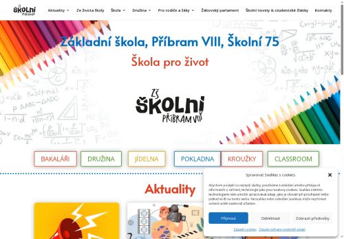 Zobrazit webové stránky Základní škola, Příbram VIII