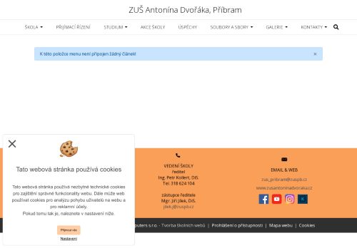 Zobrazit webové stránky Základní umělecká škola Antonína Dvořáka