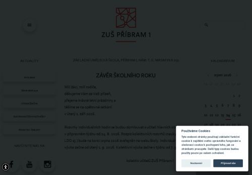 Zobrazit webové stránky Základní umělecká škola, Příbram I