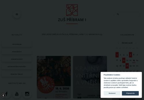 Zobrazit webové stránky Základní umělecká škola, Příbram I