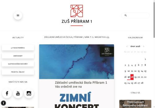 Zobrazit webové stránky Základní umělecká škola, Příbram I