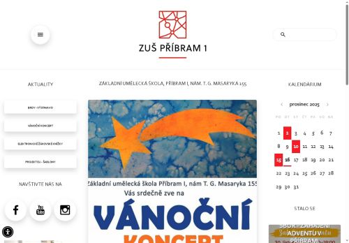 Zobrazit webové stránky Základní umělecká škola, Příbram I