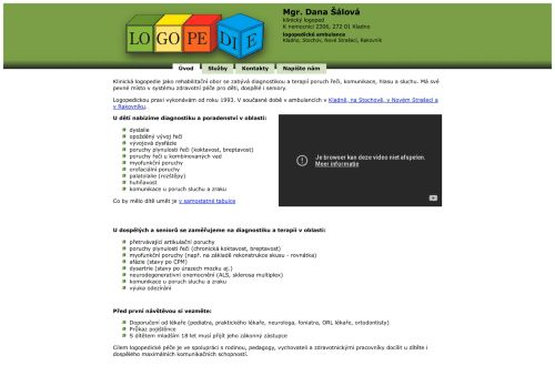 Zobrazit webové stránky Logopedie - Mgr. Michaela Zapletalová