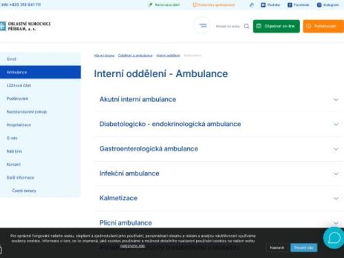 Akutní interní ambulance - Oblastní nemocnice Příbram
