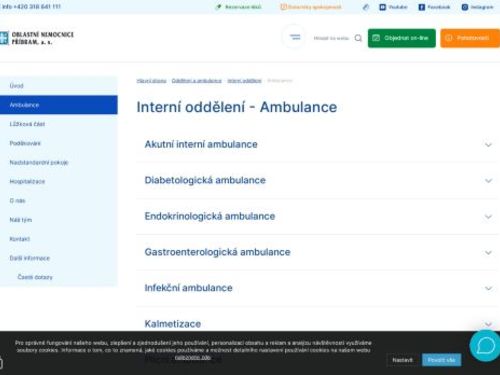Infekční ambulance - Oblastní nemocnice Příbram