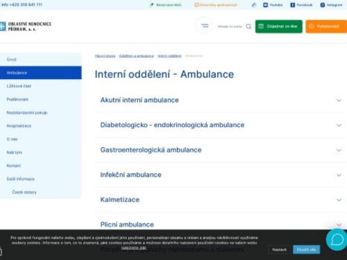 Infekční ambulance - Oblastní nemocnice Příbram