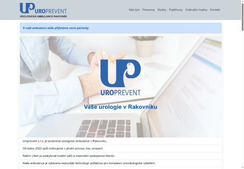 Zobrazit webové stránky Urologická ambulance UROPREVENT - MUDr. Hassan Shaikh, MUDr. Jiří Chrastný